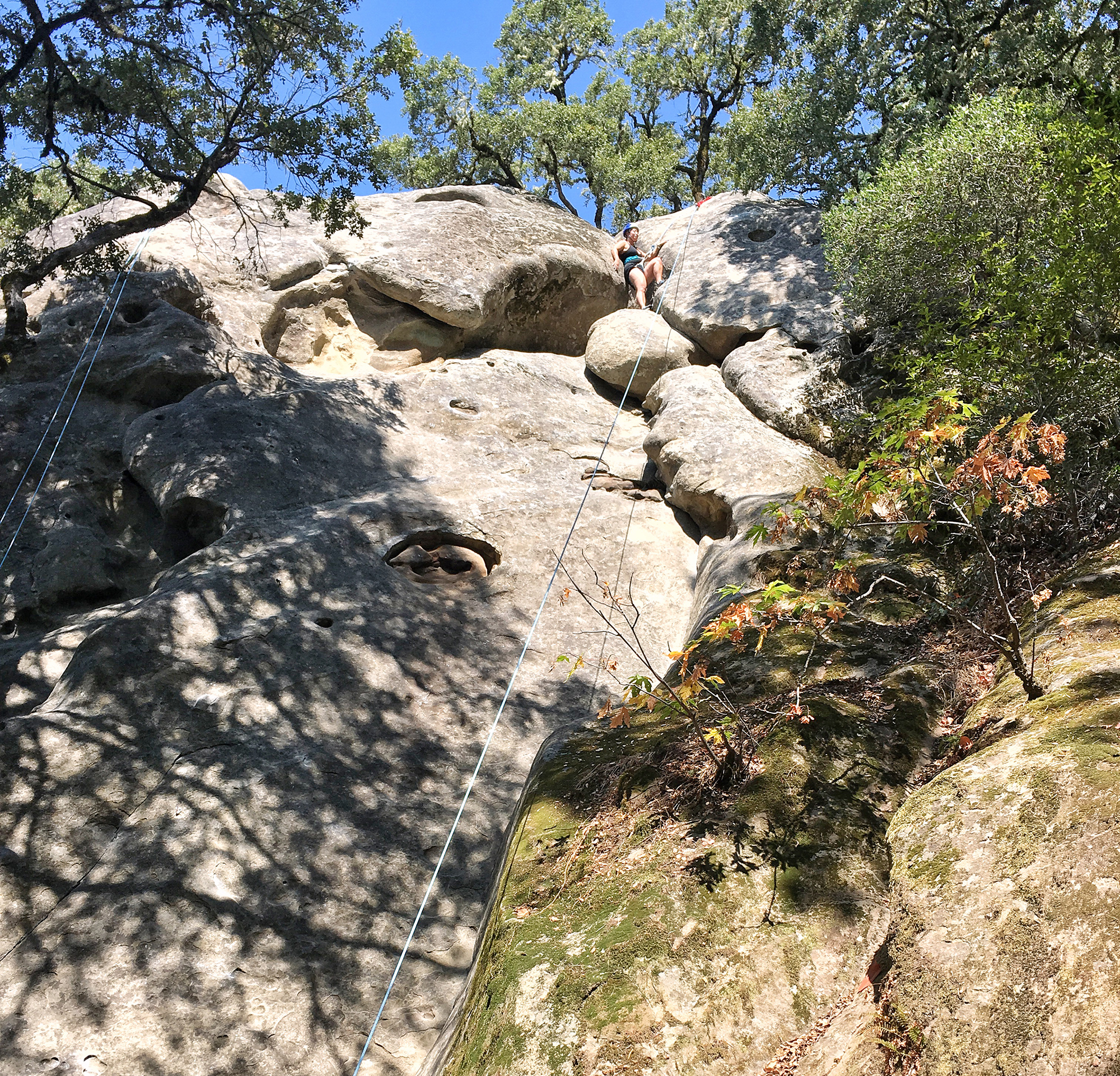 outdoor rock climbing