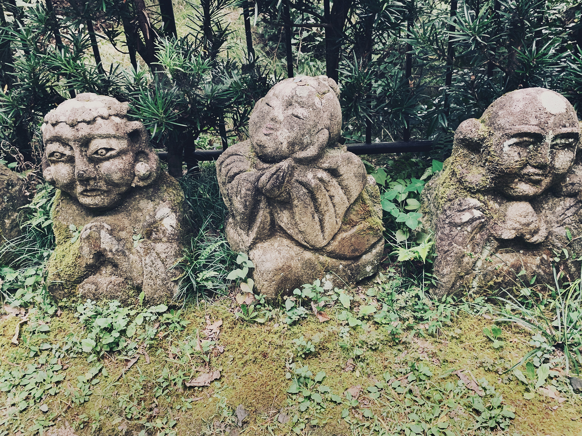 Otagi Nenbutsu-ji Temple - rakan sculptures